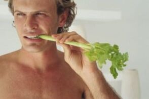 eating celery for the thrill
