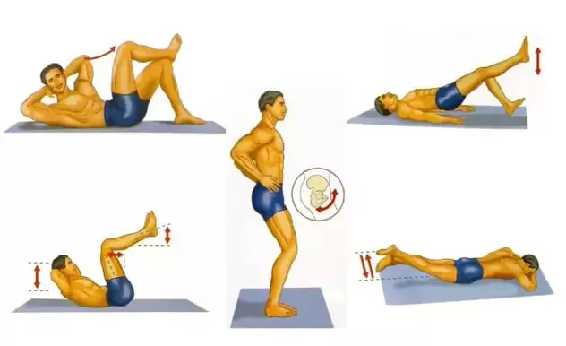 A series of physical exercises to increase male potency