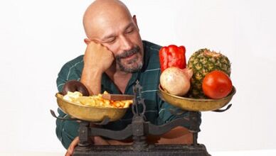 The effect of food on the efficiency of men